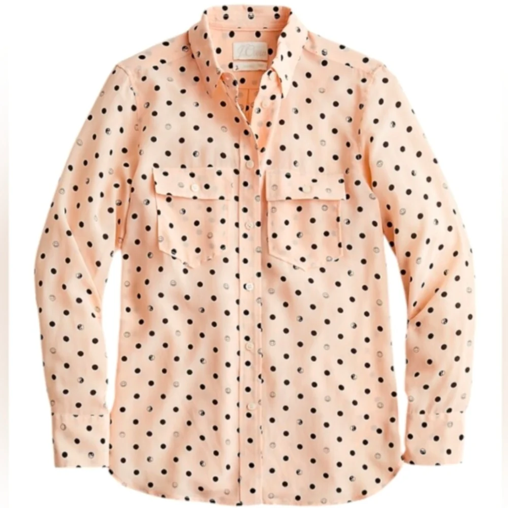 J.Crew silk button up shirt - Picture 9 of 9